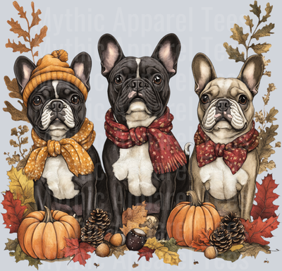 fall french bulldog png